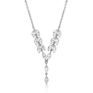 Colier argint cu pietre DiAmanti Z2063NR_W-DIA (Argint 925‰ 4,2 g.)